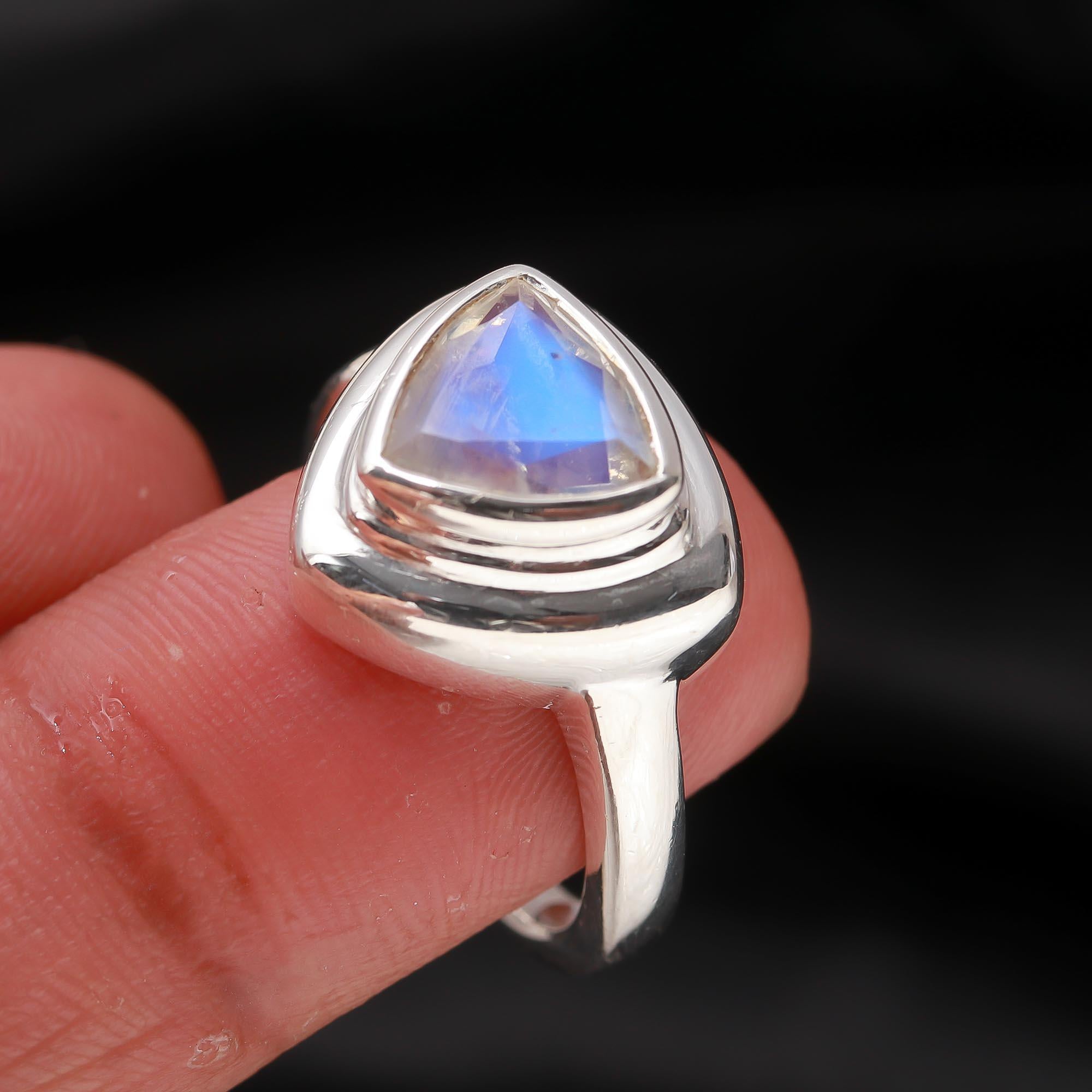925 Silver Moonstone Ring