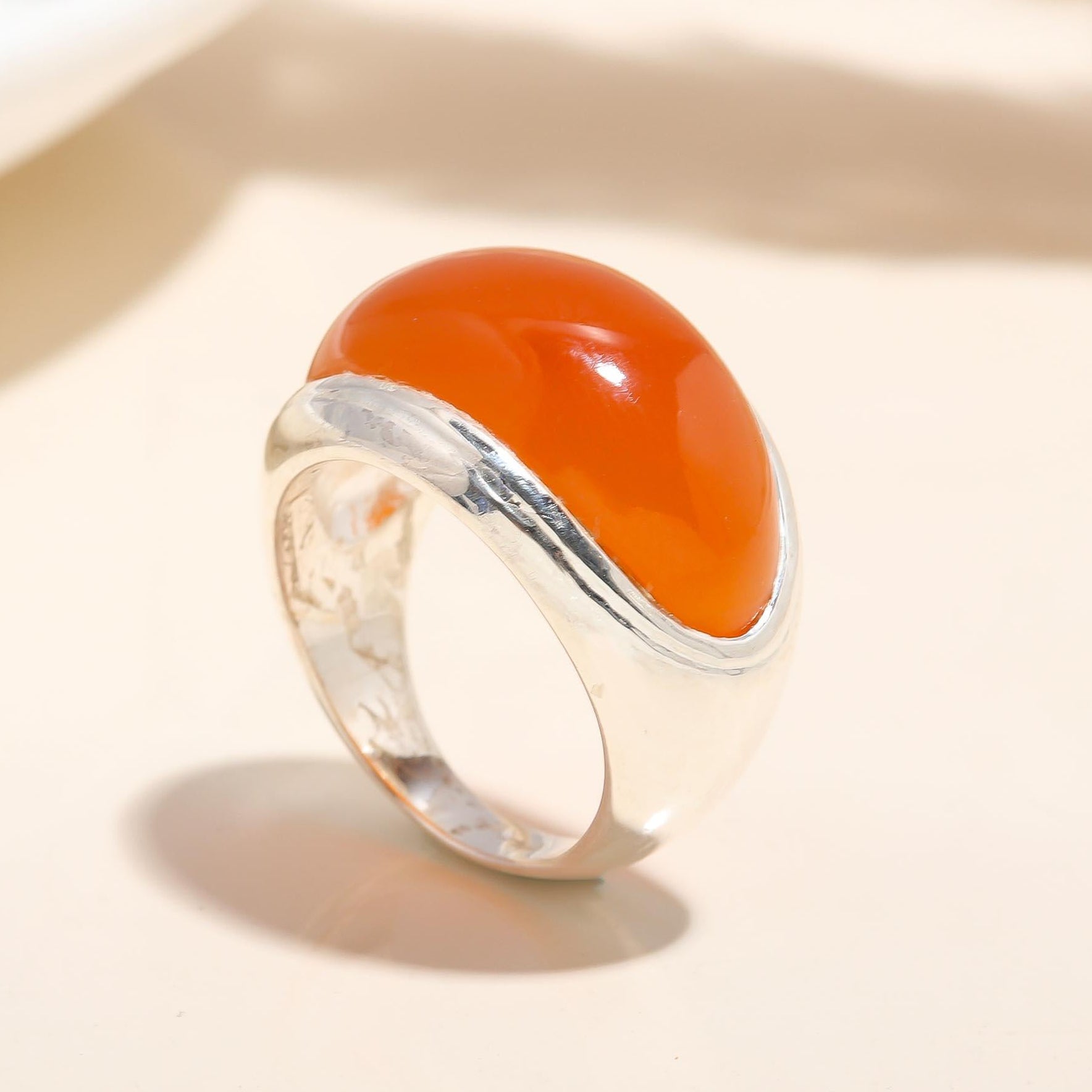 925 Silver Carnelian Ring