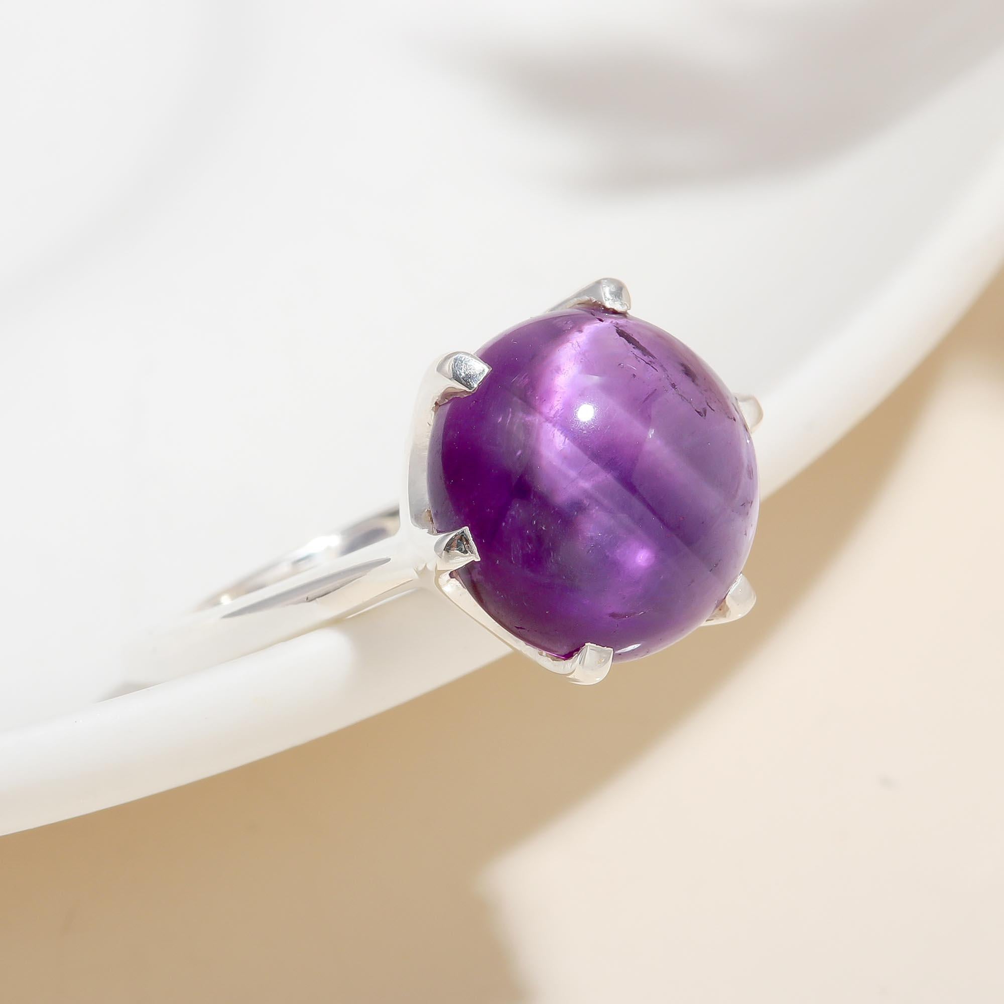 925 Silver Amethyst Ring