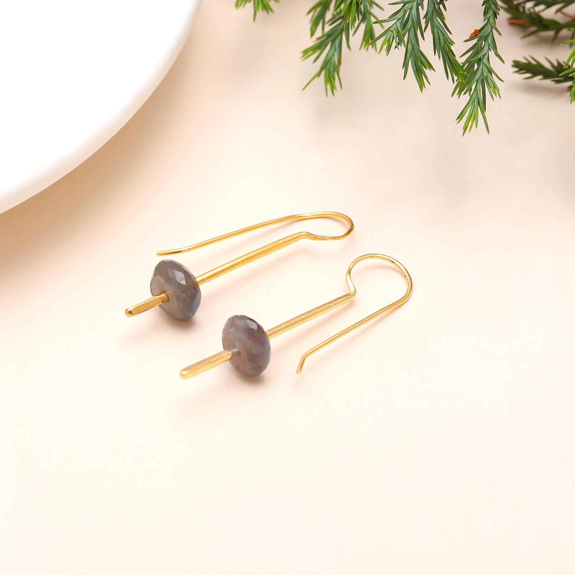 925 Sterling Silver Labradorite Earring in Earwire
