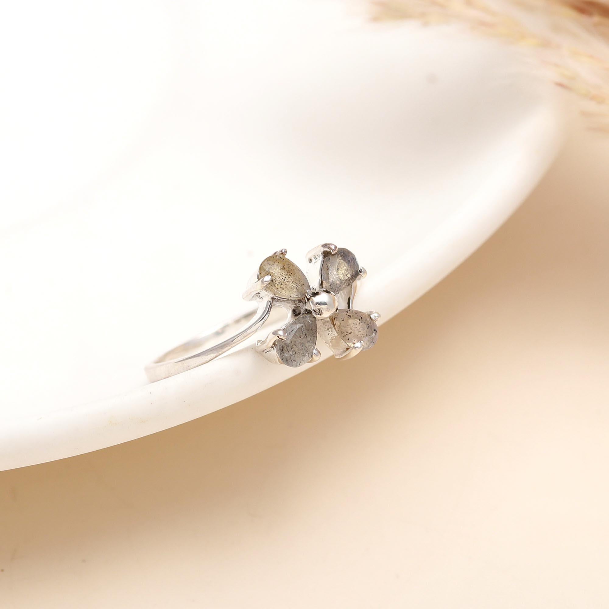 925 Silver Labradorite Ring