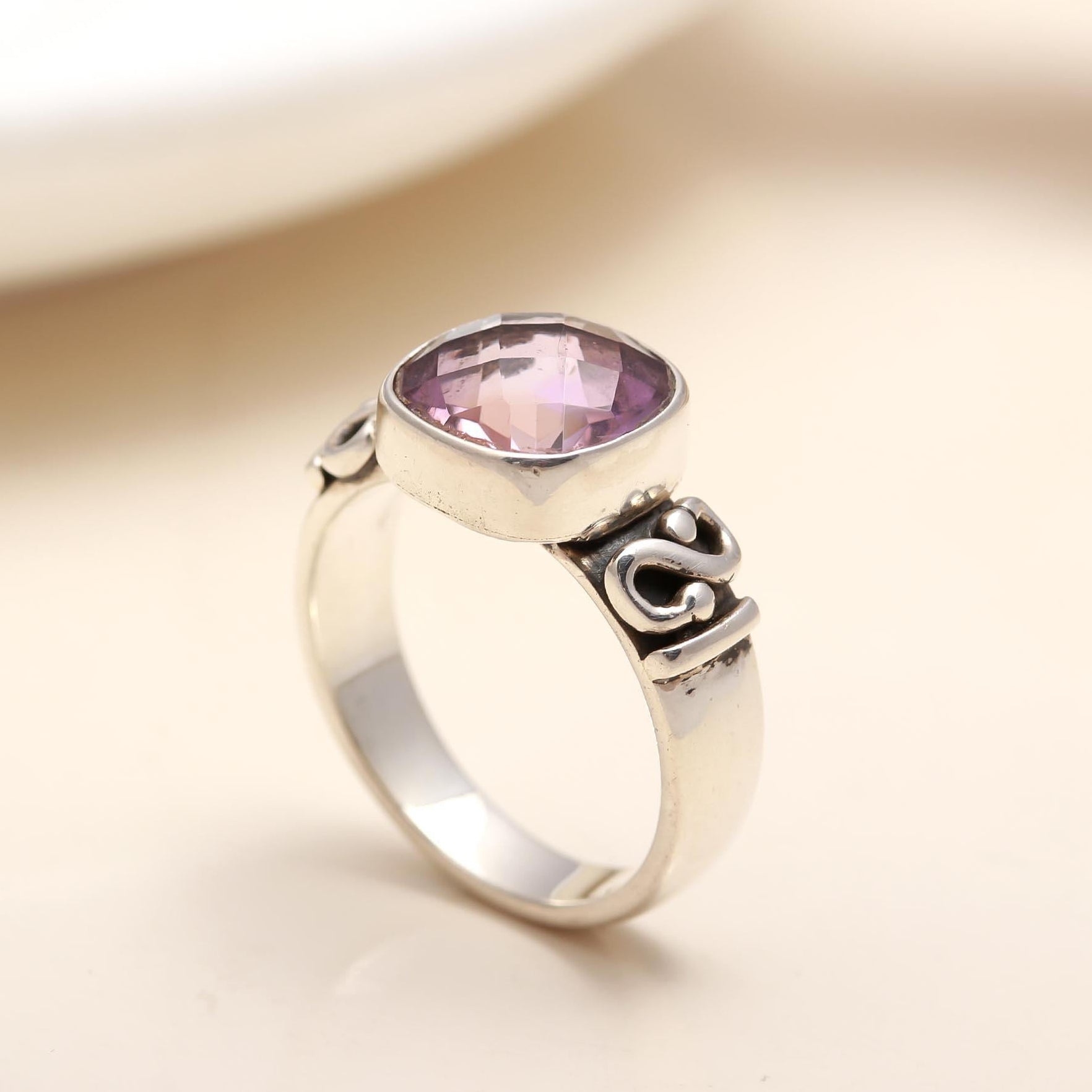 925 Silver Amethyst Ring