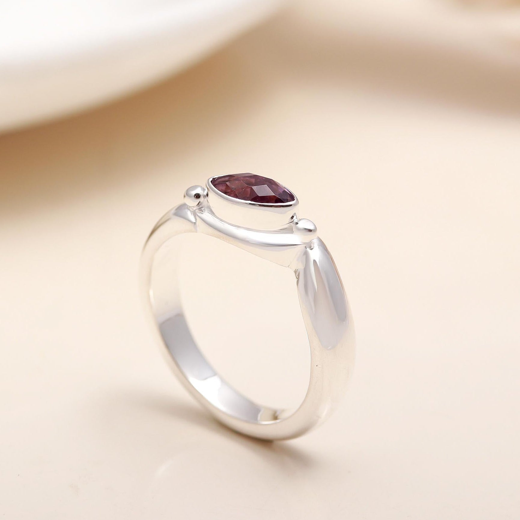 925 Silver Amethyst Ring
