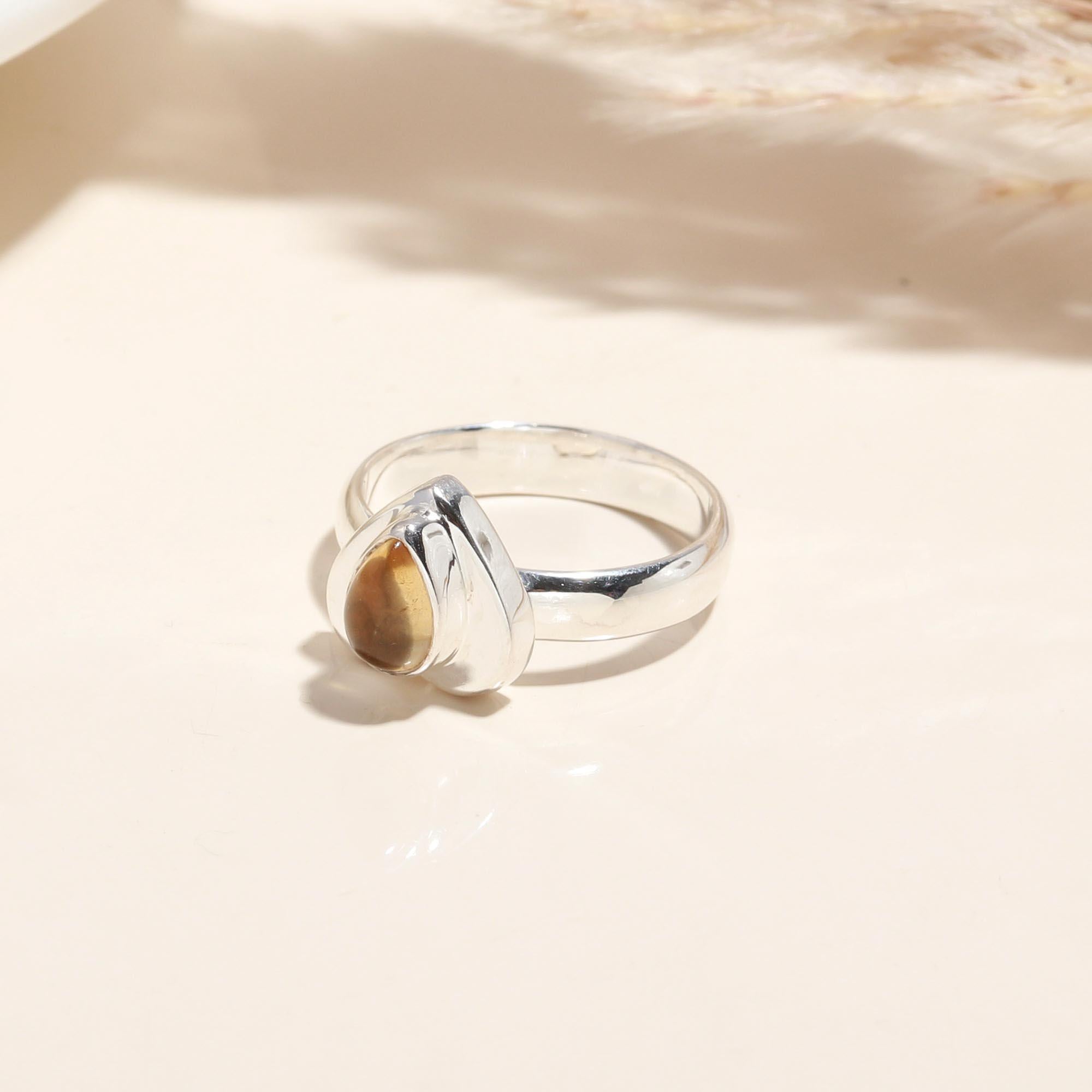 925 Silver Citrine Ring