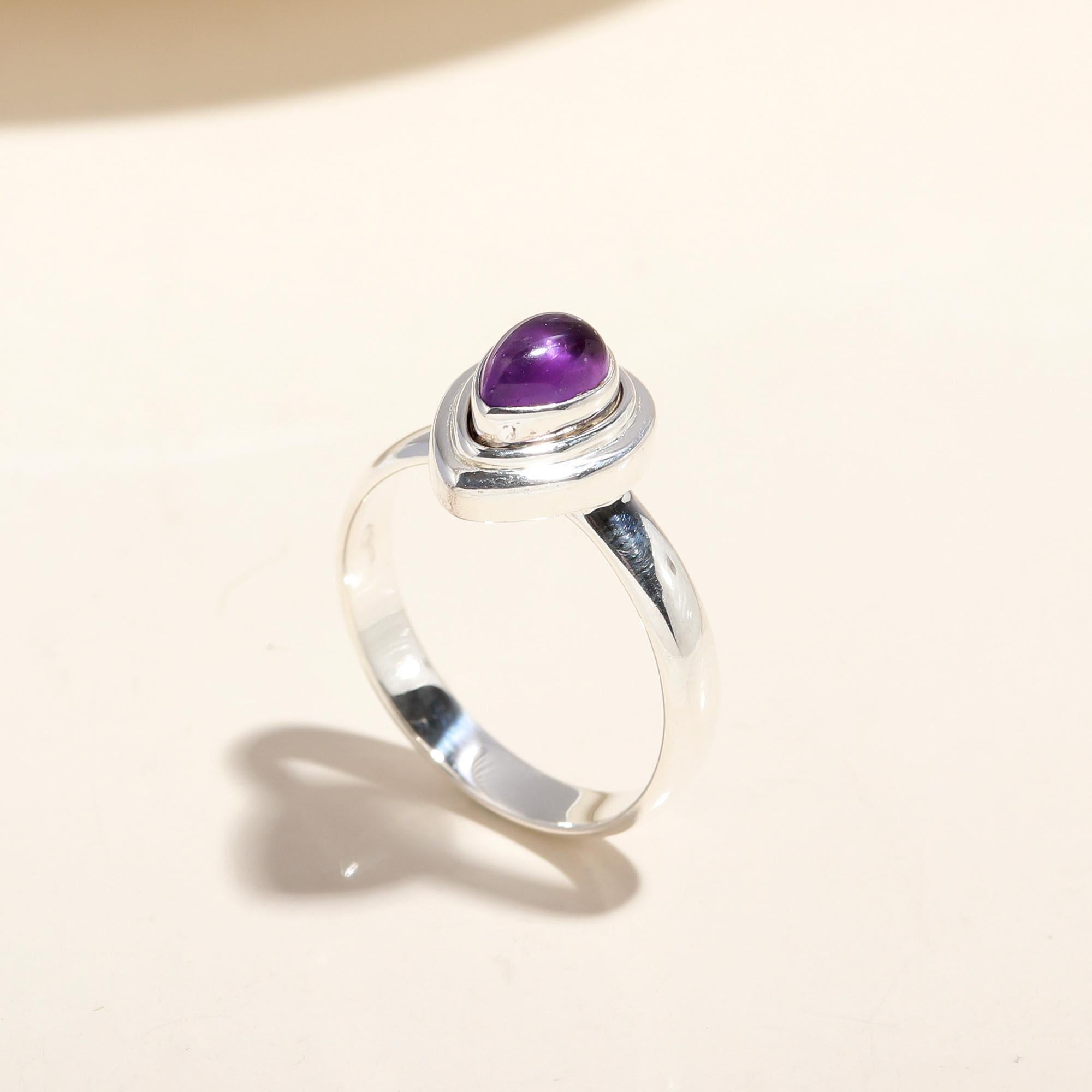 925 Silver Amethyst Ring