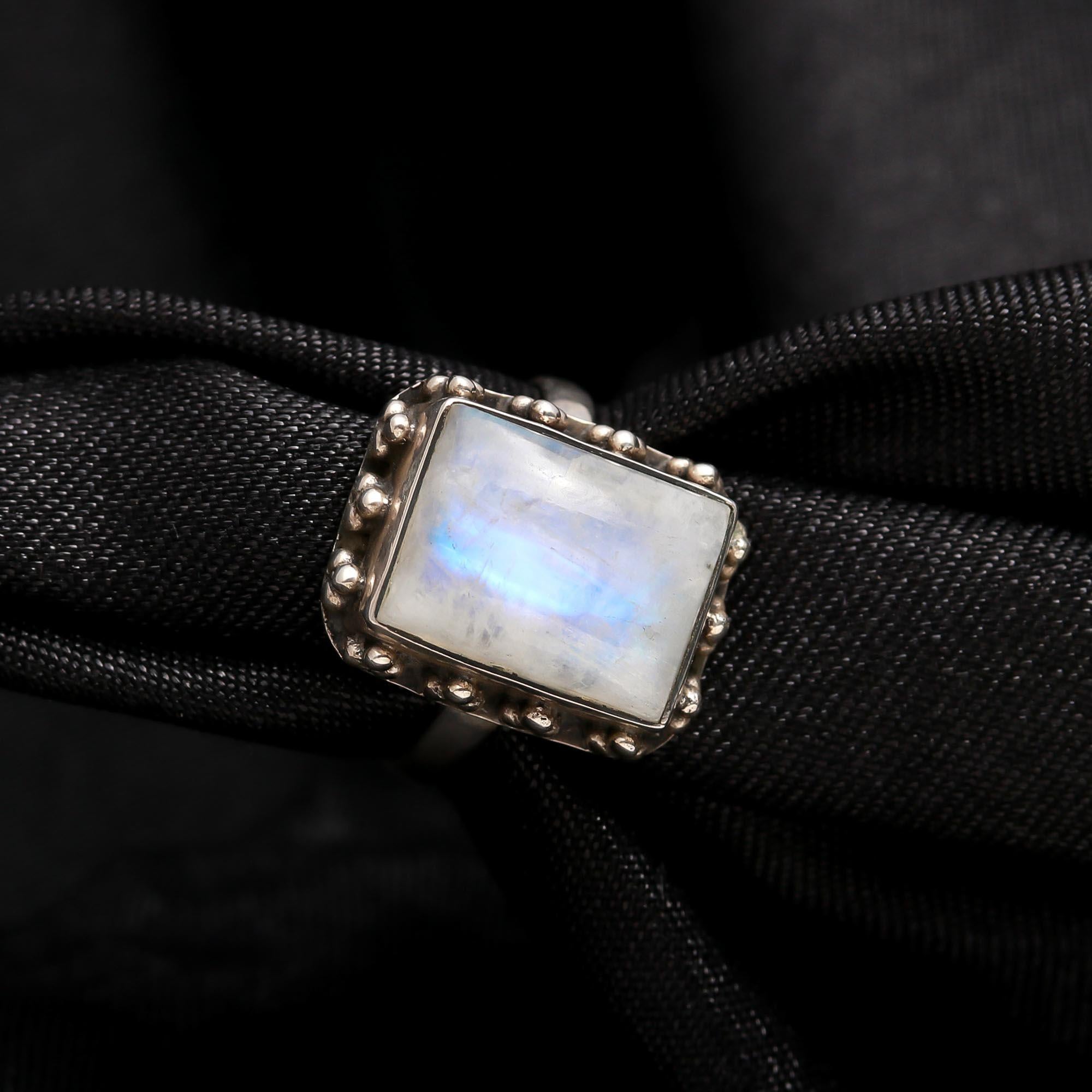 925 Silver Moonstone Ring