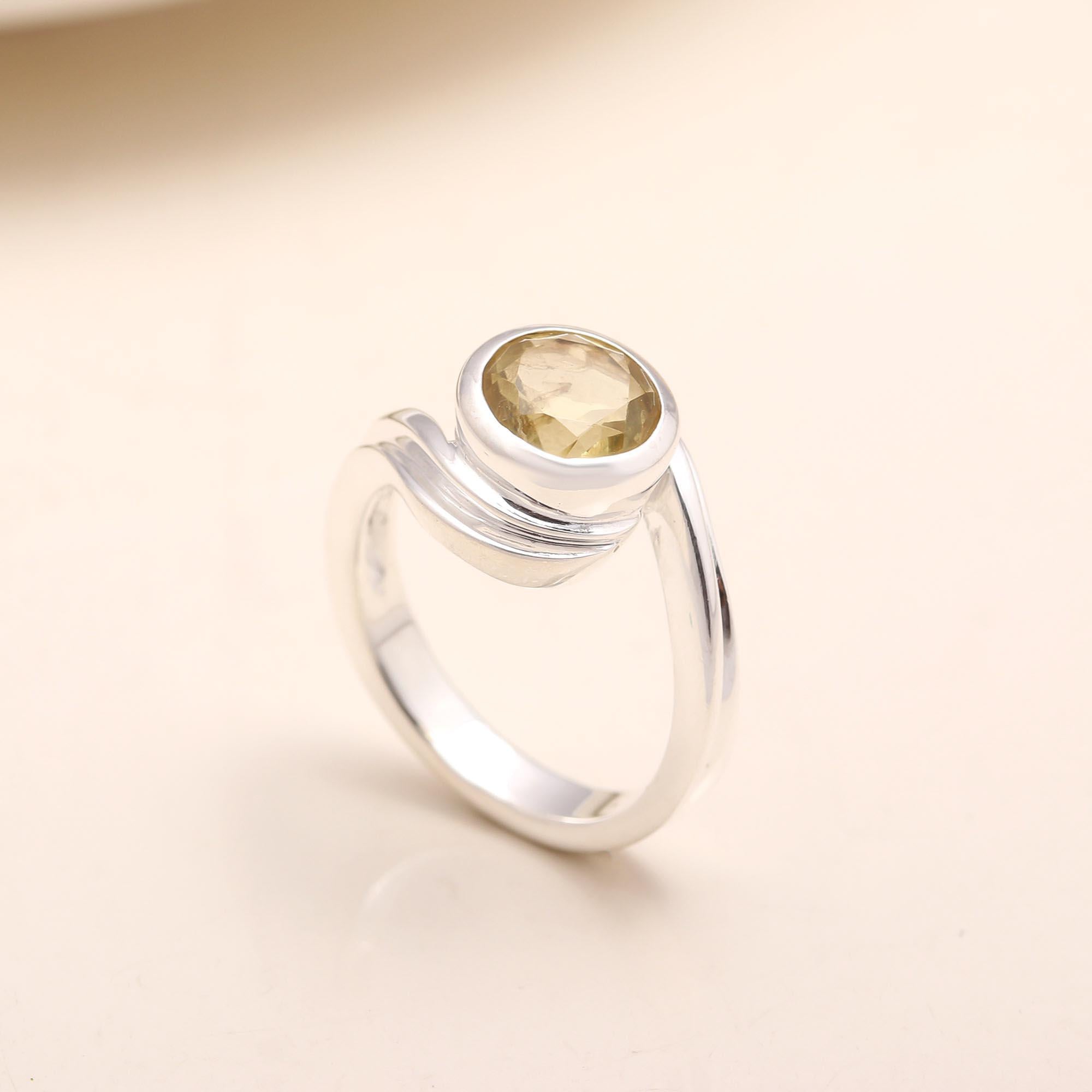 The Golden Current: Bypass Citrine Ring