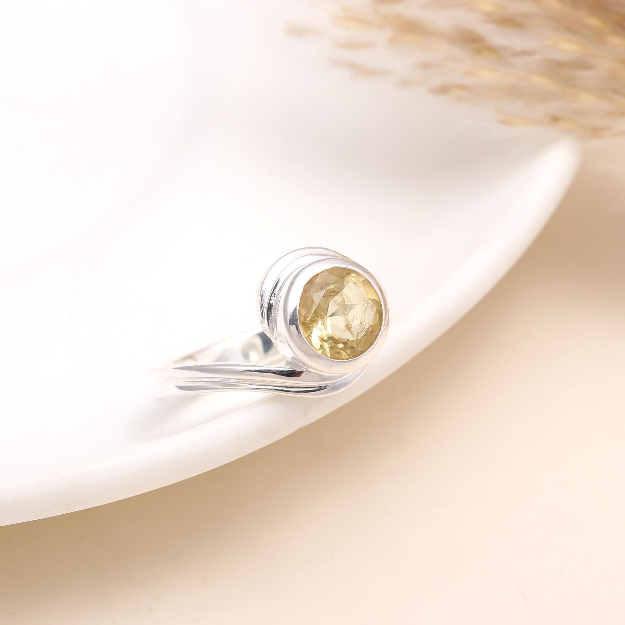 The Golden Current: Bypass Citrine Ring