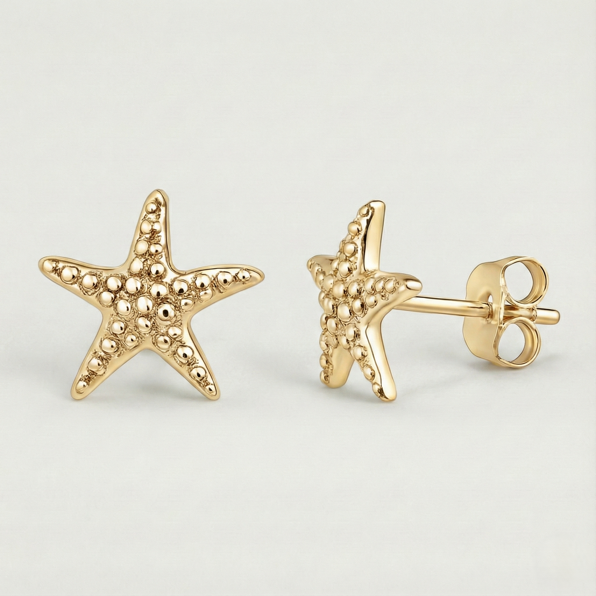 The Starfish Studs: Textured Sea Star Stud Earrings
