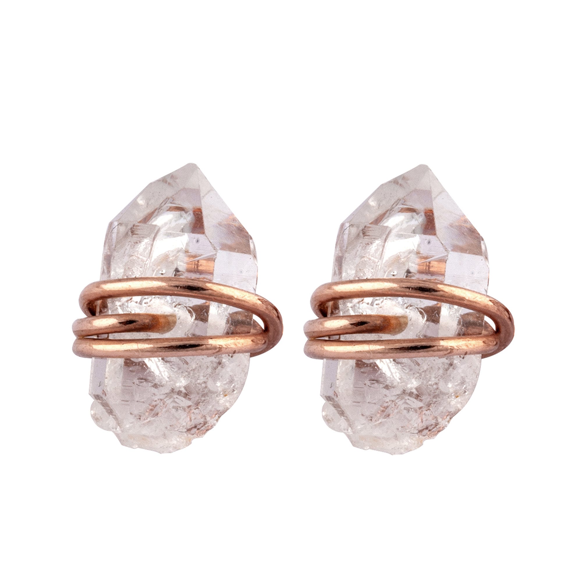 925 Sterling Silver Herkimer Diamond Stud Earrings