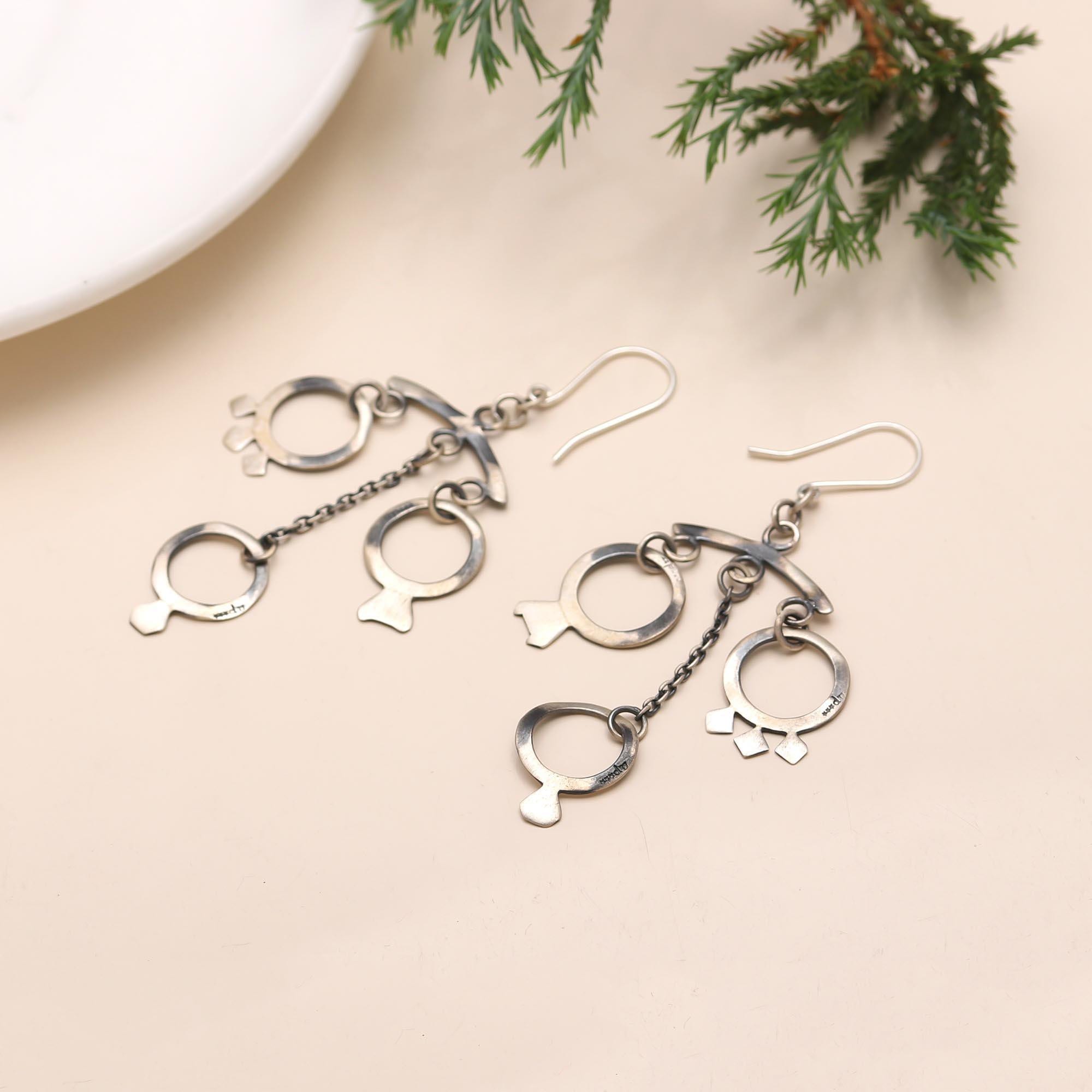 925 Sterling Silver Chandelier Earrings