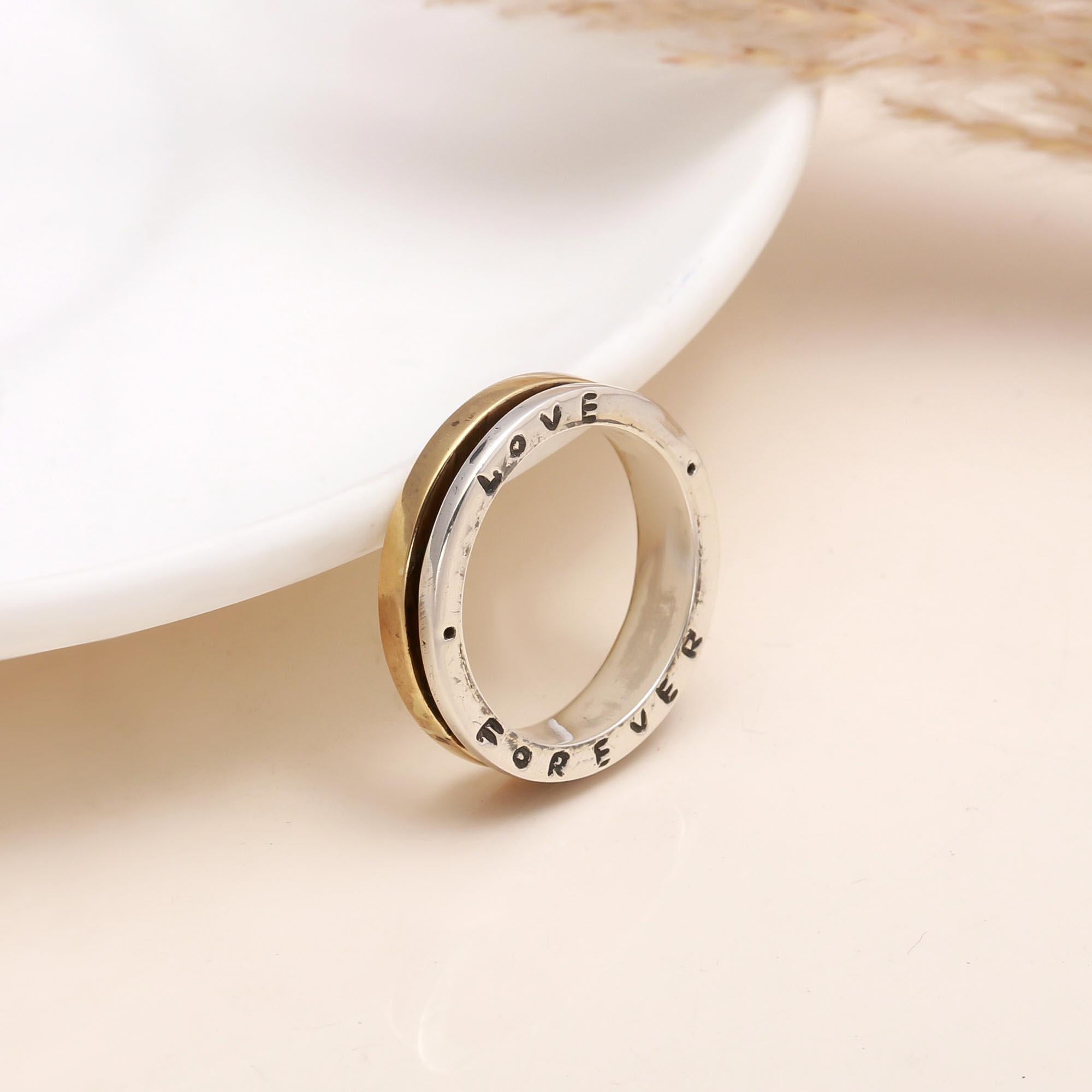 The Eternal Promise: Two-Tone Message Ring