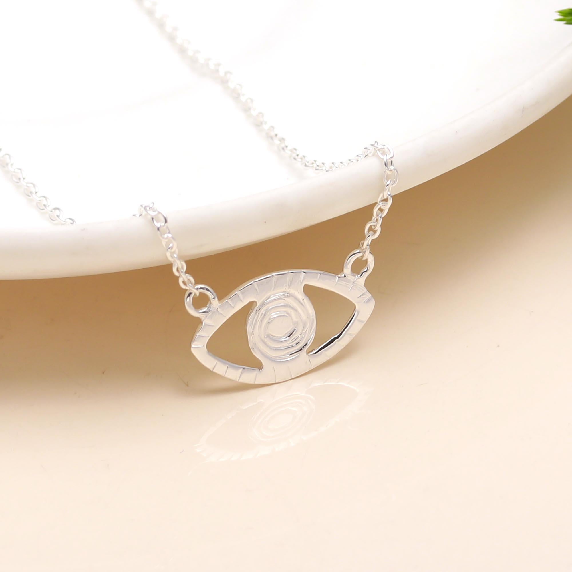 925 Sterling Silver Evil Eye Necklace