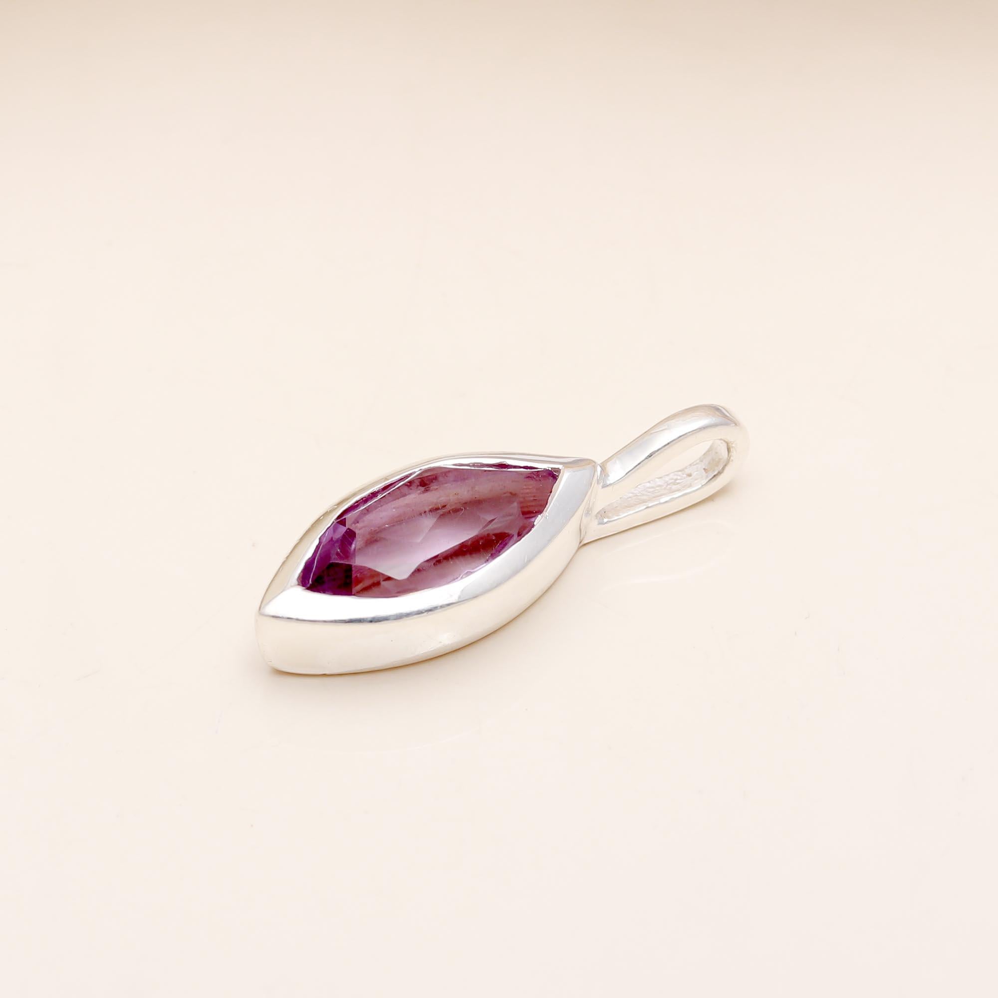 The Violet Heritage: Amethyst Oval Vintage Filigree Pendant