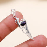 Amethyst Designer Pendant in 925 Sterling Silver