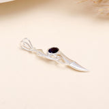 Amethyst Designer Pendant in 925 Sterling Silver