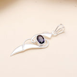 Amethyst Designer Pendant in 925 Sterling Silver