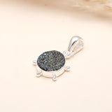 silver plated turtle shape pendant