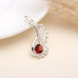 Brazilian Maadeira Garnet 925 Silver Pendant