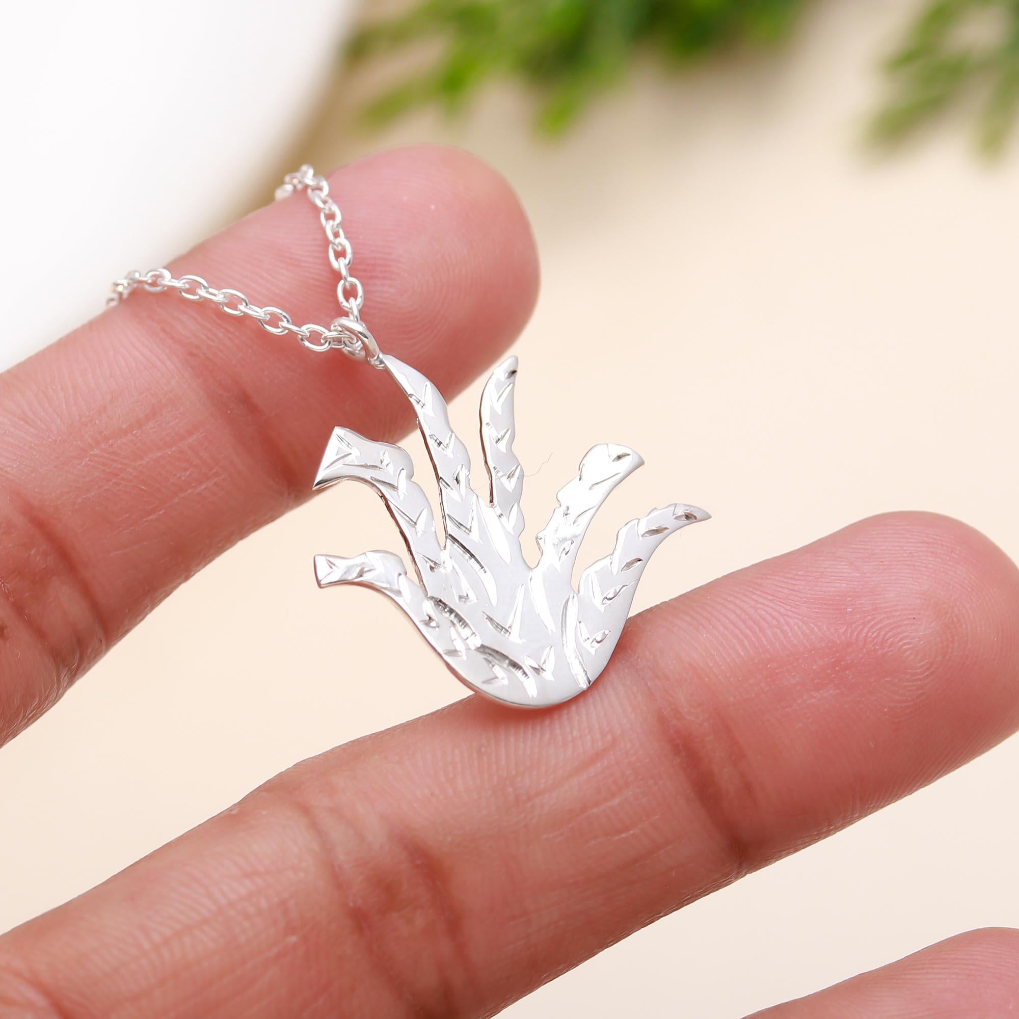 925 Sterling Silver Desert Cactus Necklace