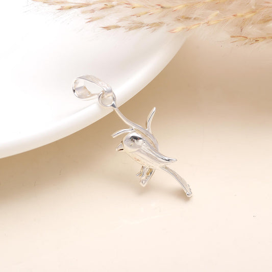 925 Sterling Silver Bird Shape Pendant