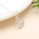 925 Sterling Silver Rocky Ice Cap Mountain Necklace