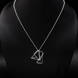 925 Sterling Silver Geometrical Necklace