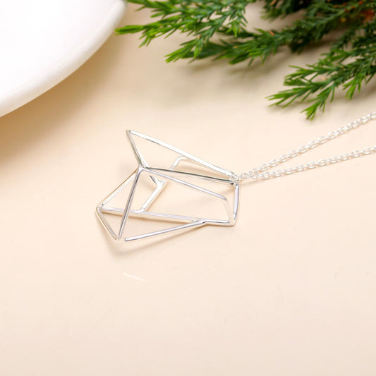 925 Sterling Silver Geometrical Necklace