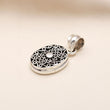 925 Sterling Silver Cutout Ornate Design Round Pendant