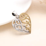 925 Sterling Silver Vintage Heart Pendant