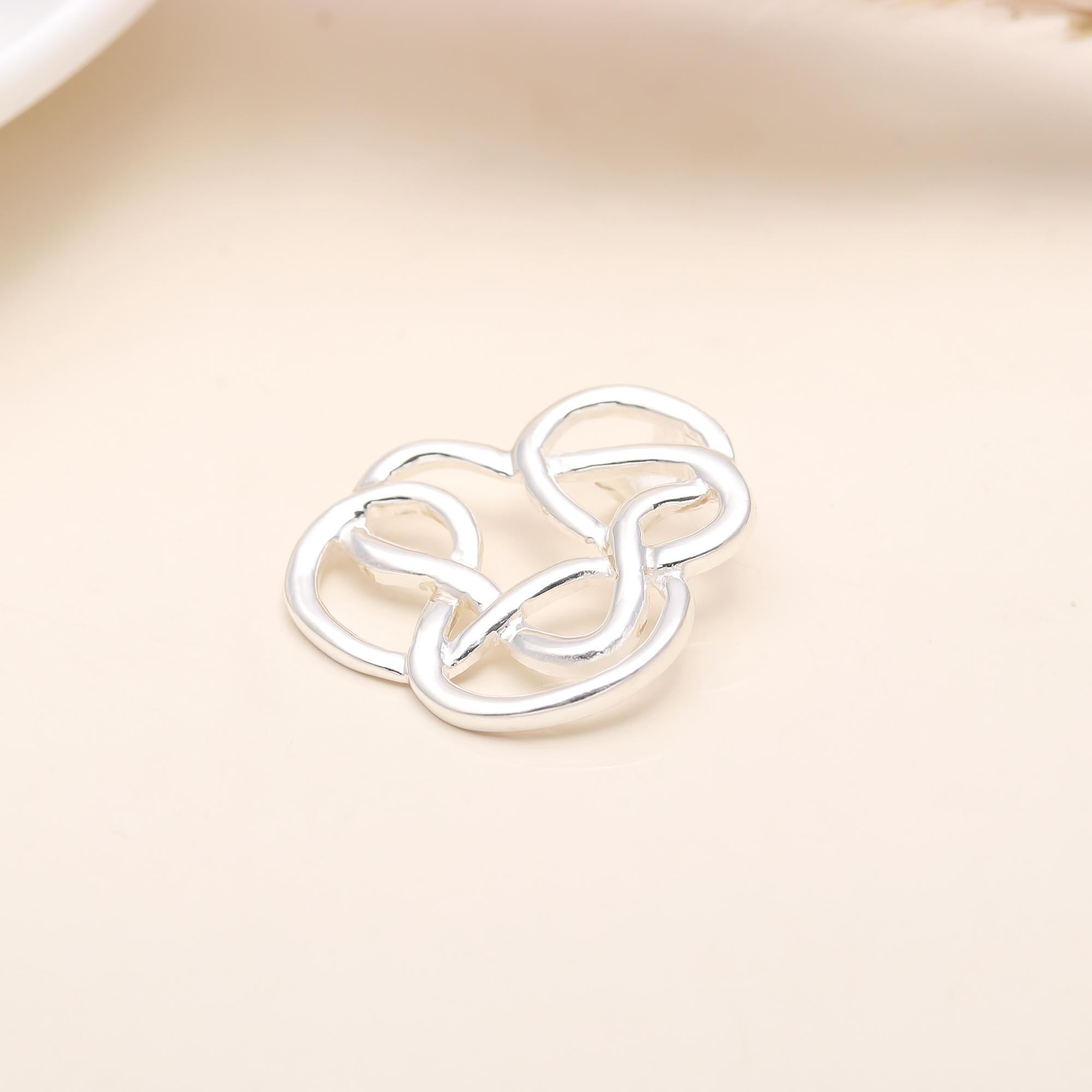 925 Sterling Silver Interlace Designer Pendant
