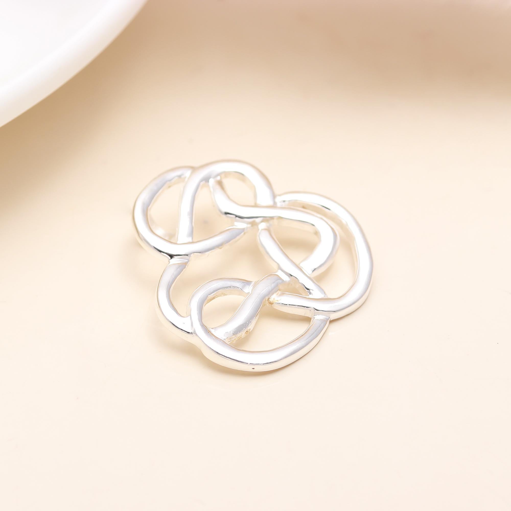 925 Sterling Silver Interlace Designer Pendant