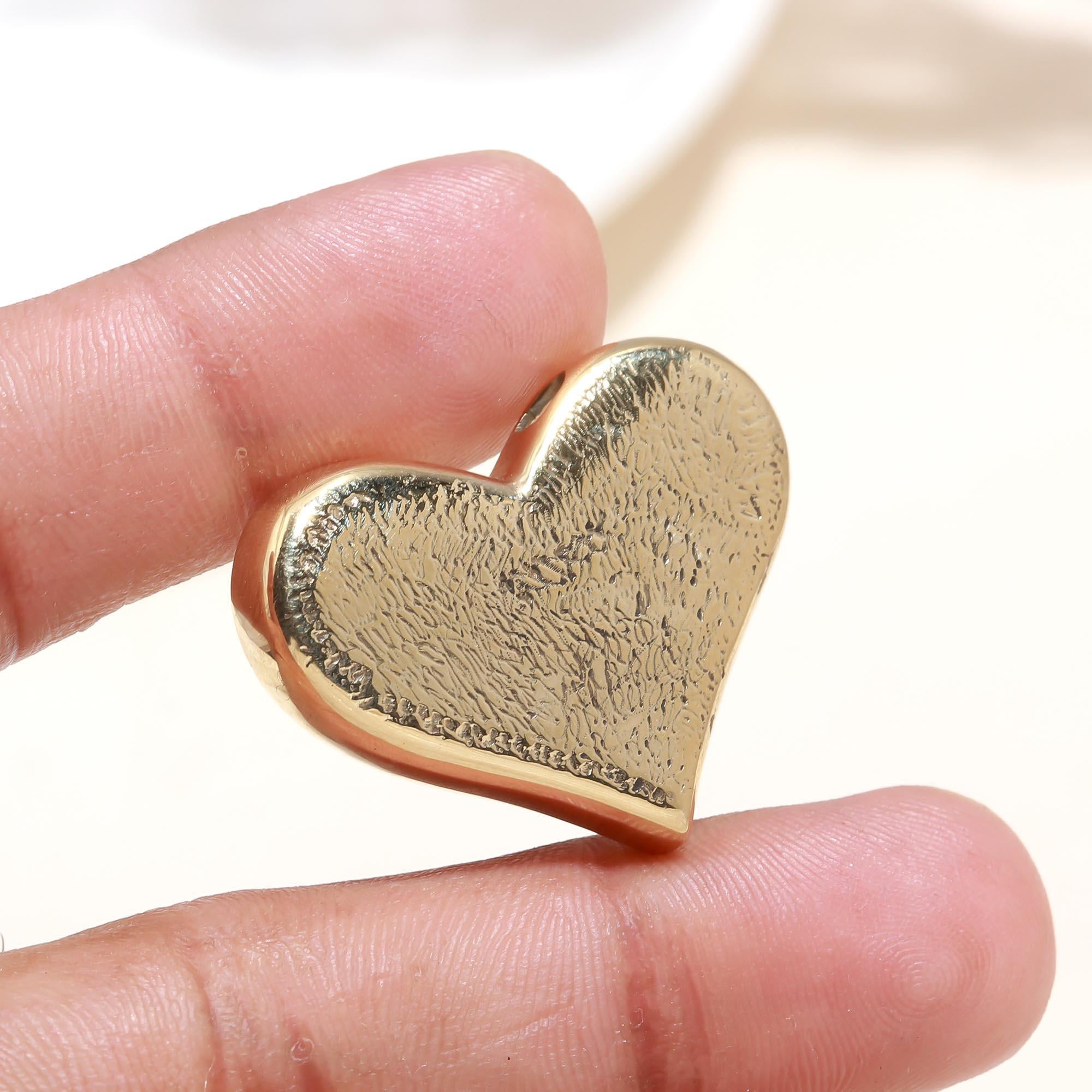 Heart Shaped Golden Pendant