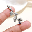 925 Sterling Silver Leaf Design Iolite Pandant