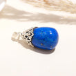 Blue Pendant Necklace With Sterling Silver Frame