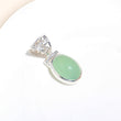 Green Chrysoprase Pendant Sterling Silver Pendant