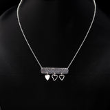 925 Sterling Silver Hammered Heart Necklace