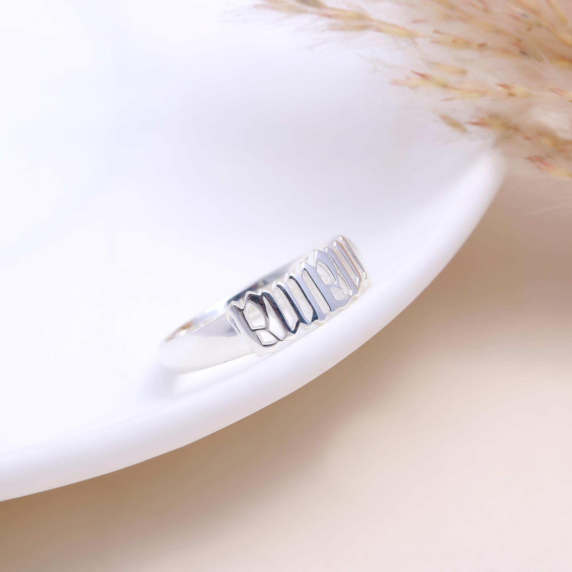 The Angelic Script: Old English Font Word Ring