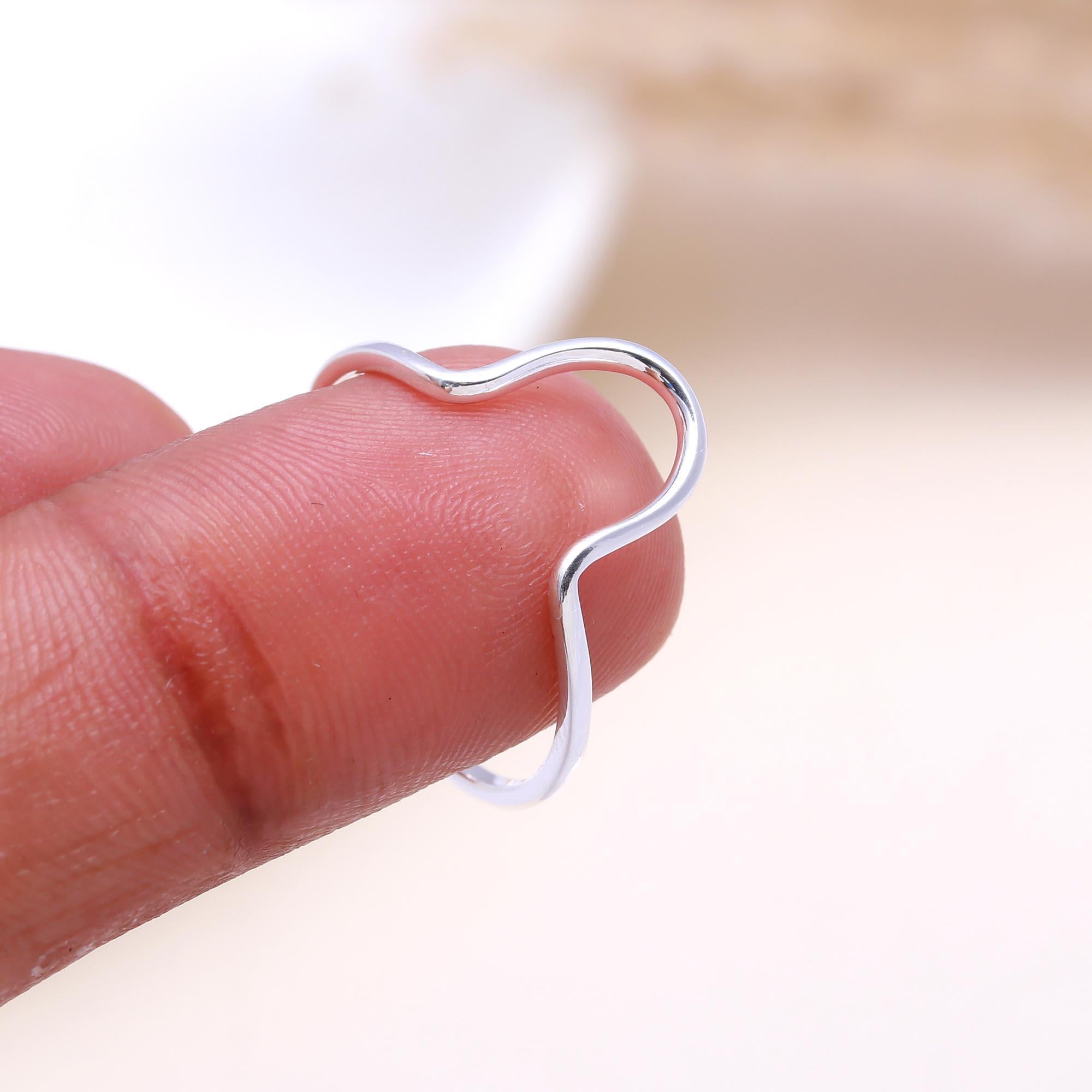 The Wire Heart : Silver Abstract Heart Ring