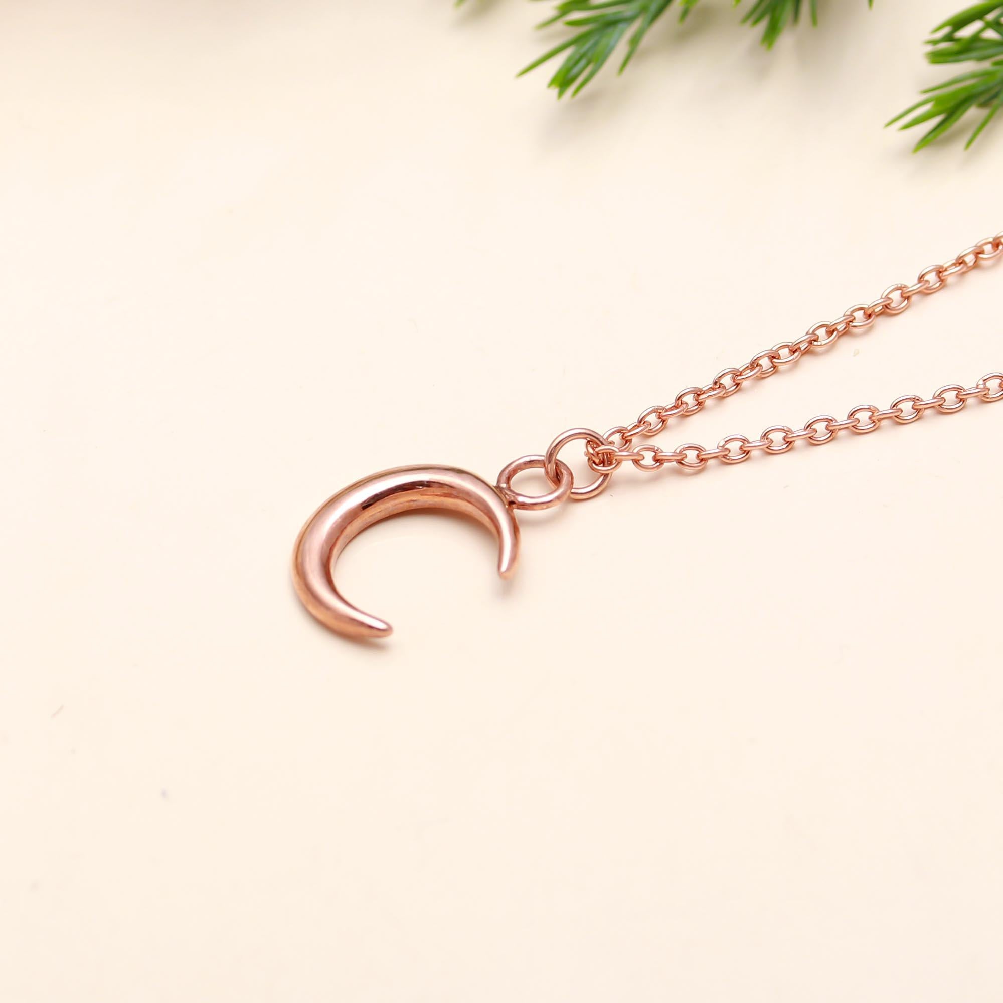 925 Sterling Silver Moon Celestial Necklace