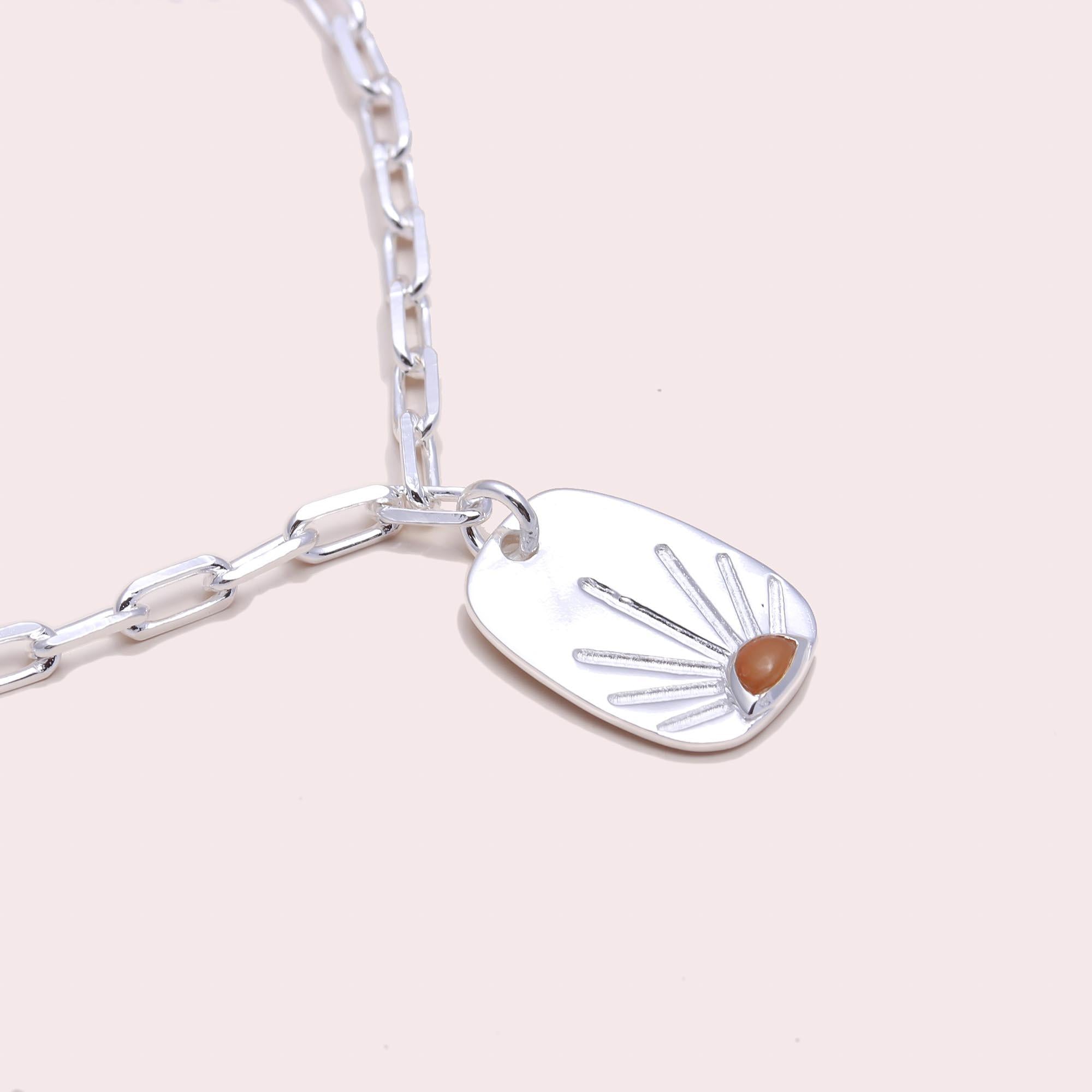 The Sunrise Tag: Paperclip Chain Bracelet