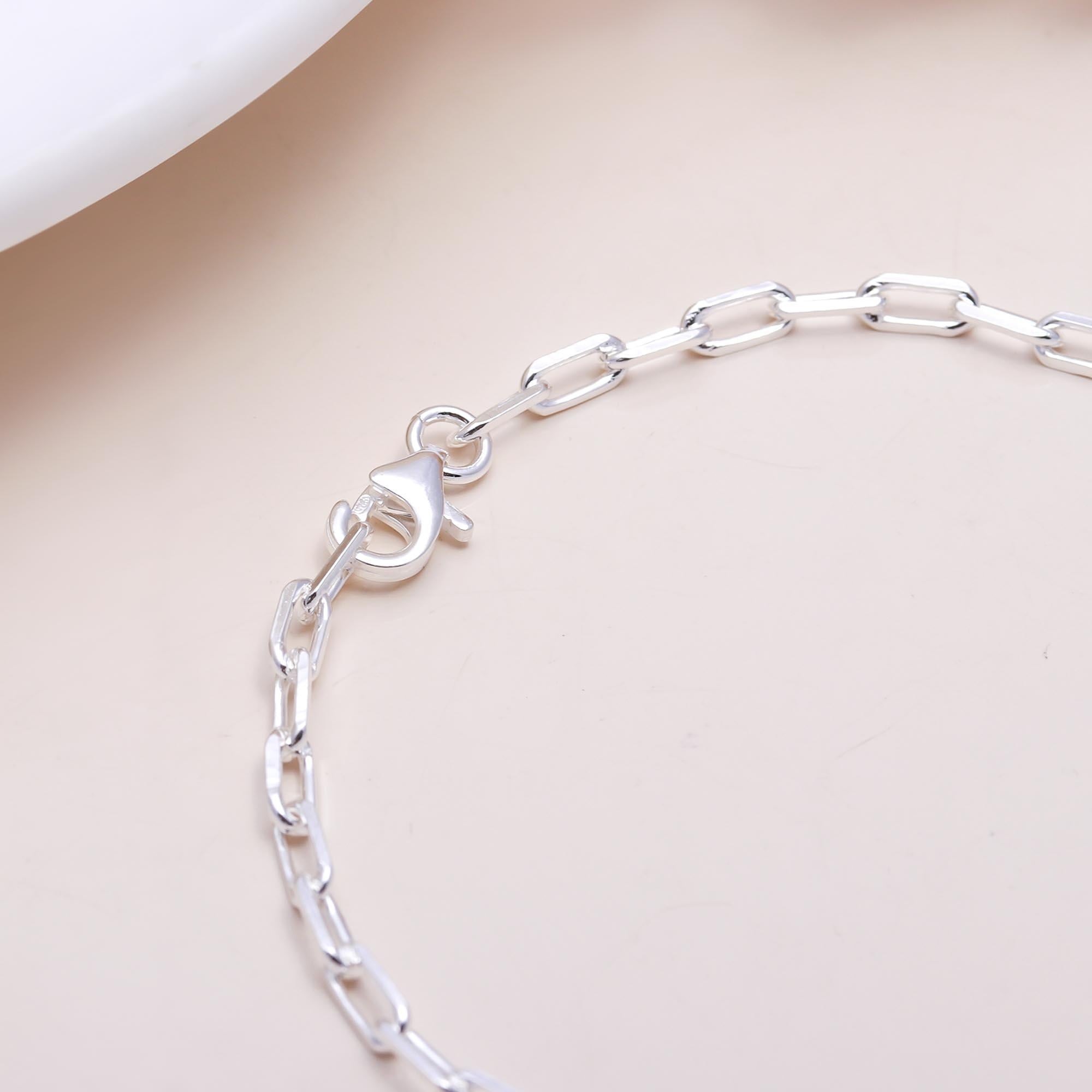 The Sunrise Tag: Paperclip Chain Bracelet