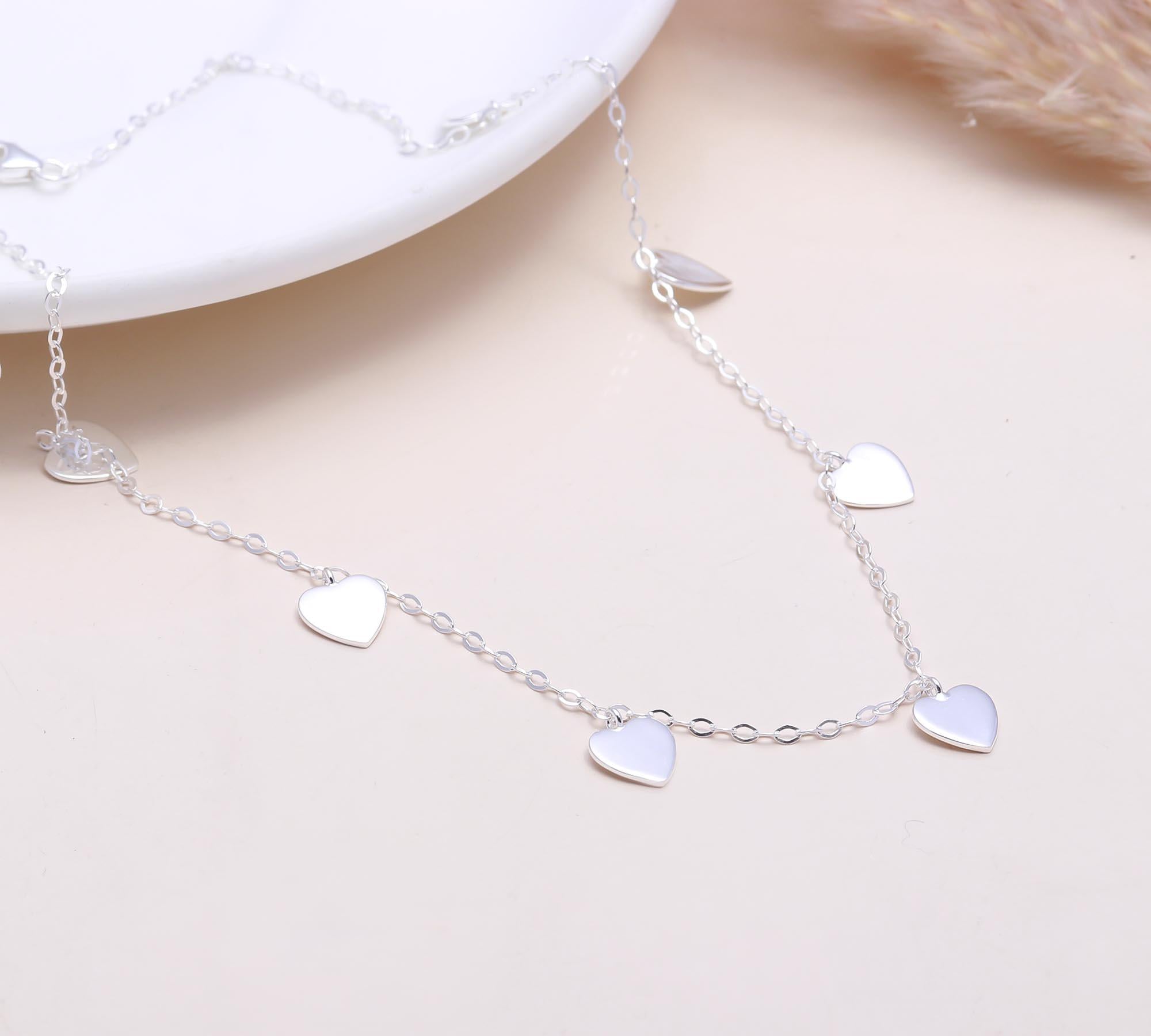 The Love Chain: Multi-Heart Charm Necklace