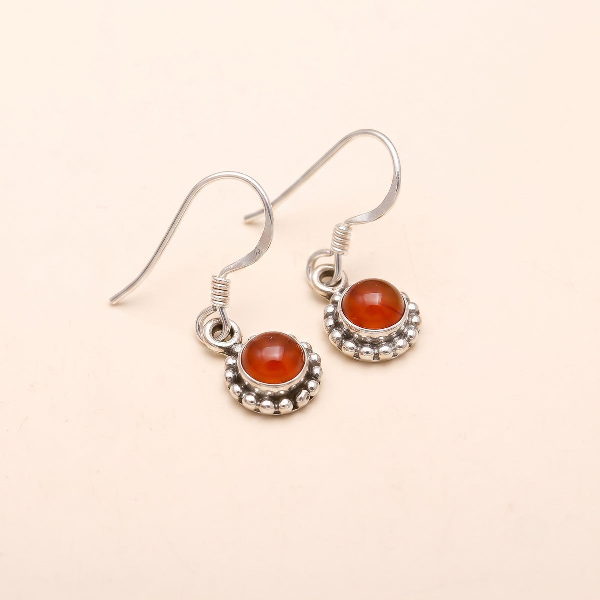 The Verdant Halo: Sterling Silver Peridot Drop Earrings