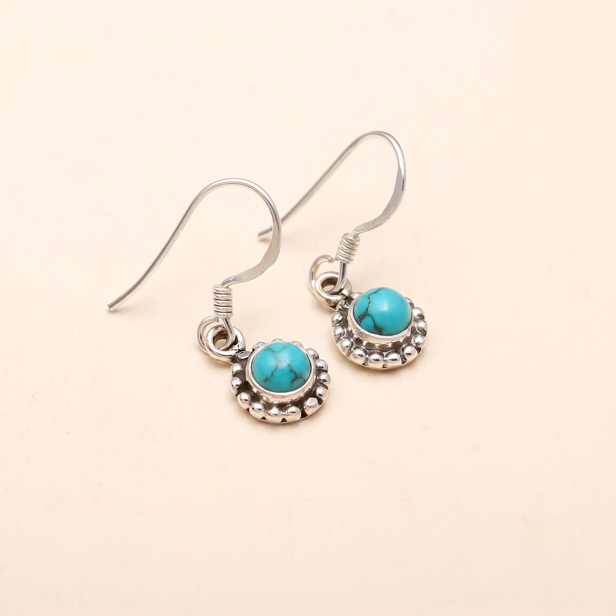 The Verdant Halo: Sterling Silver Peridot Drop Earrings