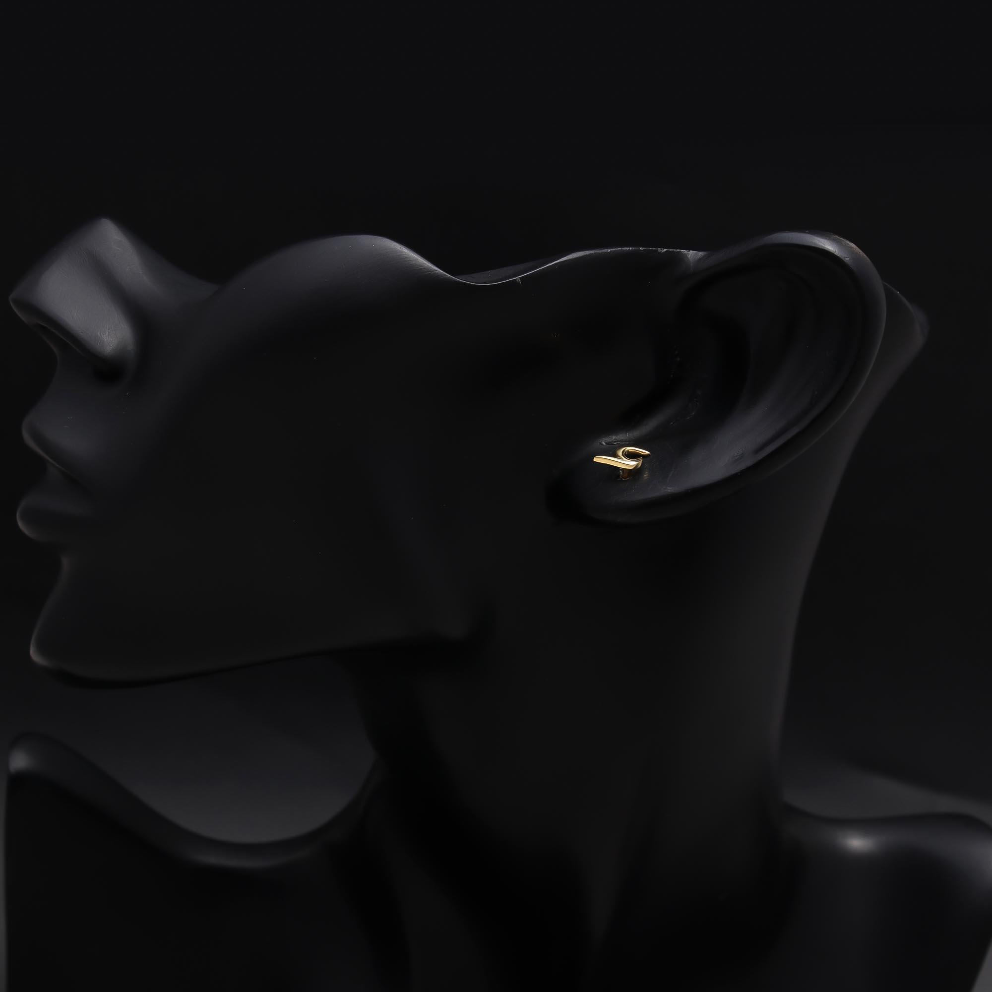 925 Sterling Silver Wave Stud Earrings