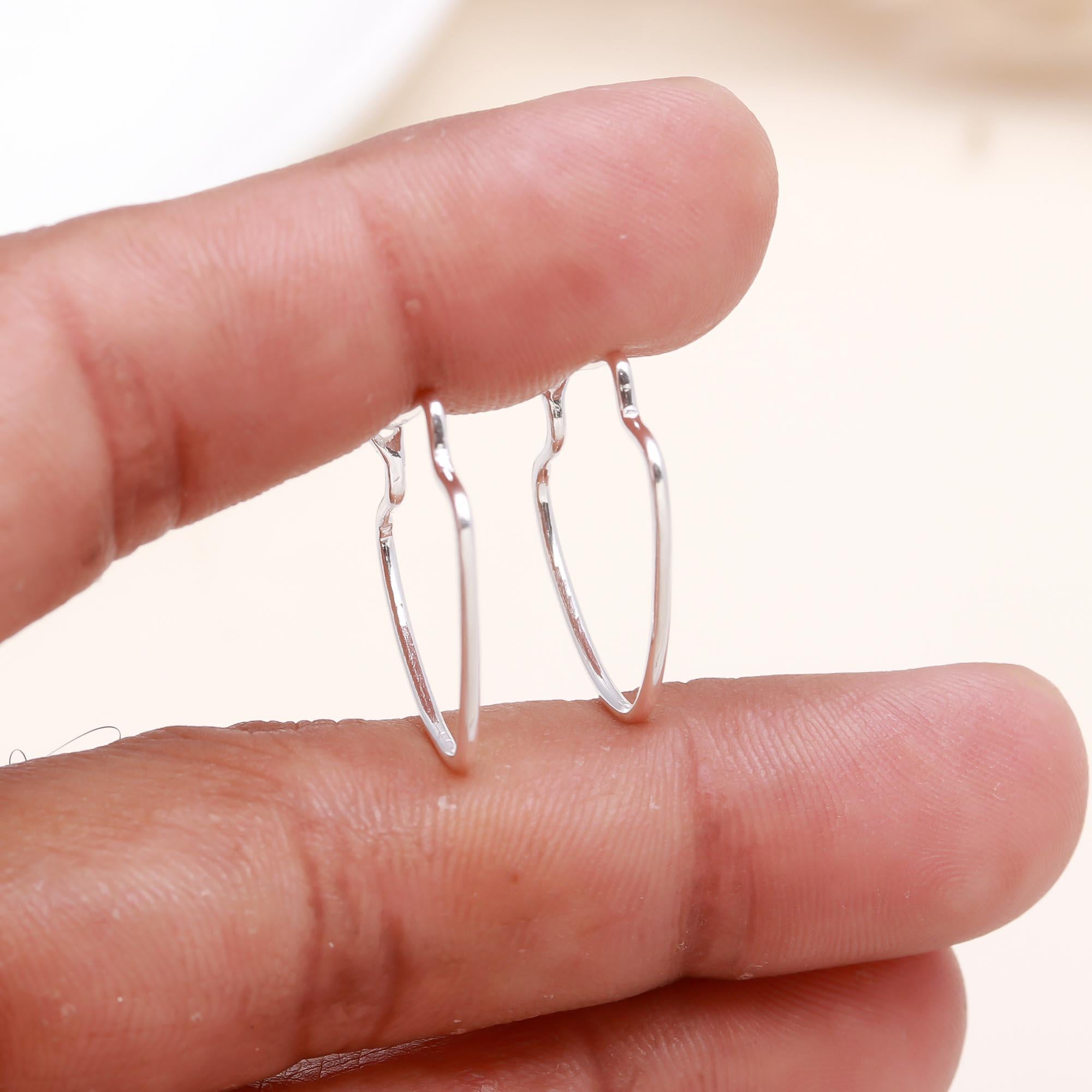 925 Sterling Silver Modern Minimalist Statement Earrings