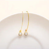 925 Sterling Silver White Pearl Earrings