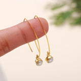 925 Sterling Silver White Pearl Earrings