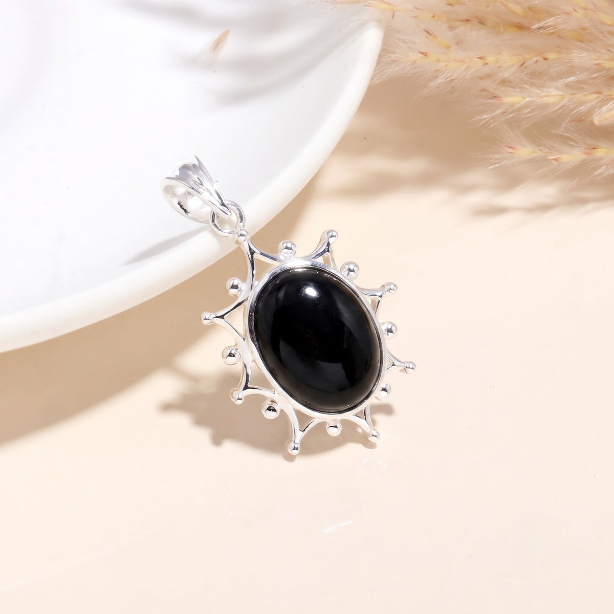 925 Sterling Silver Amethyst Gemstone Pendant
